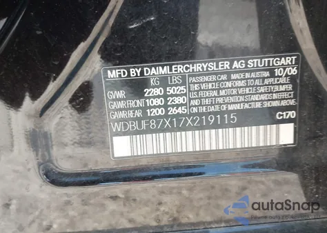 2007 Mercedes-Benz E 350 4Matic from USA, damaged, VIN WDBUF87X17X219115